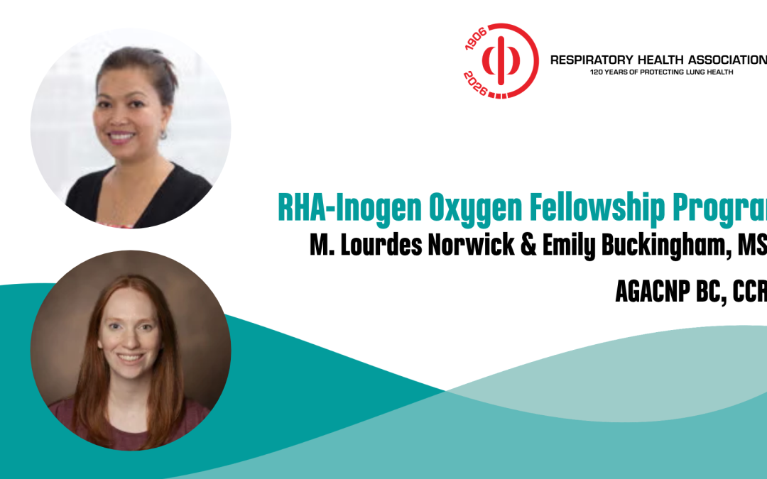 Respiratory Health Association and Inogen Name Inaugural Oxygen Fellowship Recipients